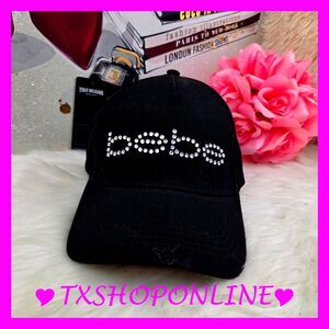 💗👒{bebe} bling rhinestones baseball cap hat 👒💗